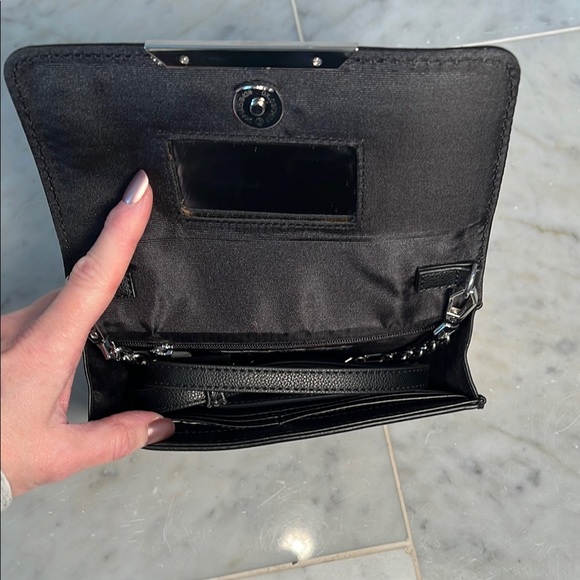 White House Black Market Zebra Pattern Clutch - Black and White - Picture 5 of 6